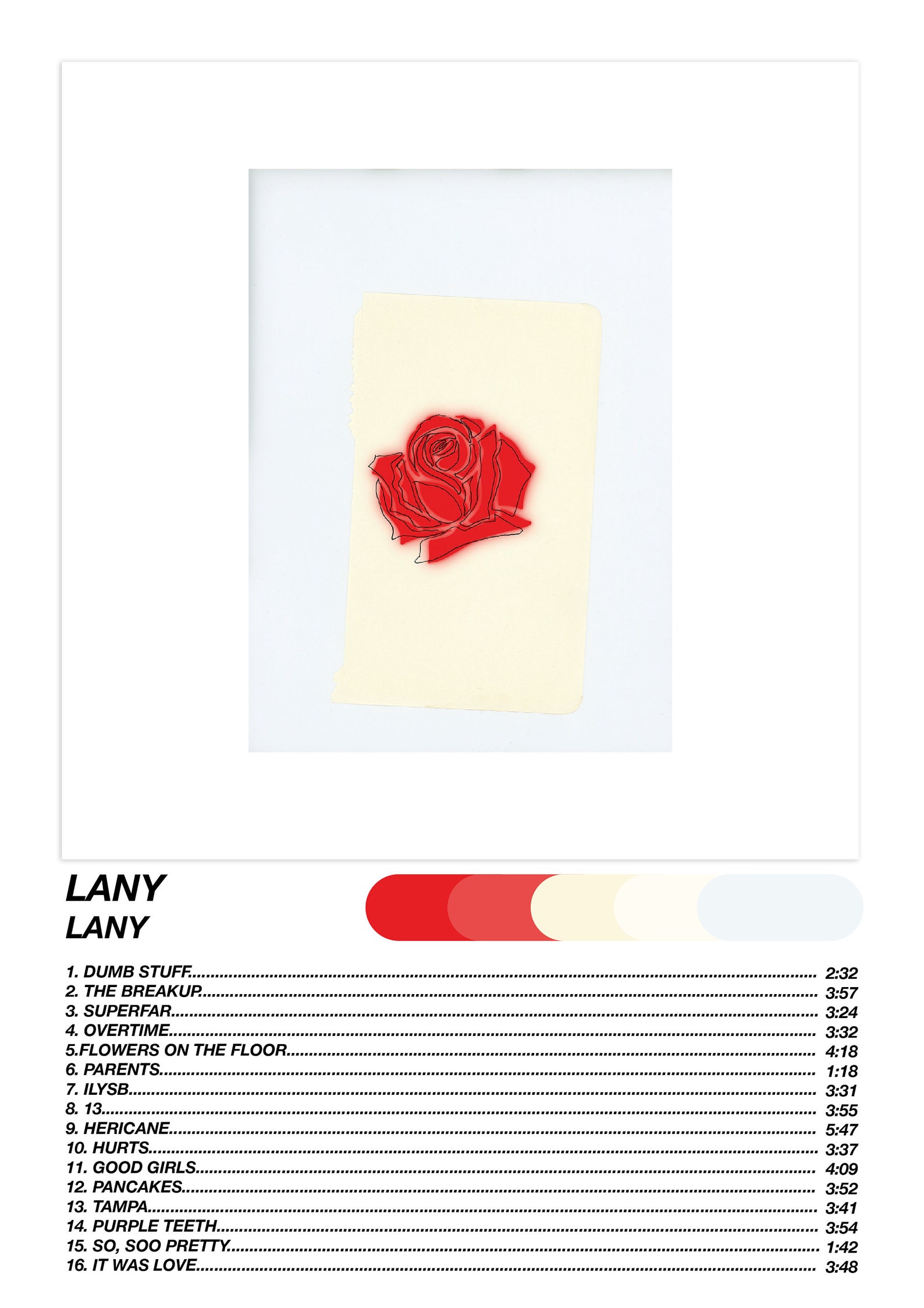 LANY Album Cover Poster - Etsy