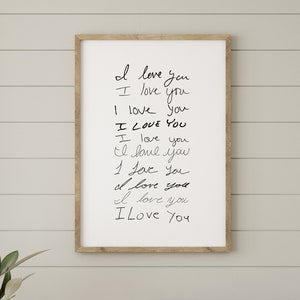 Personalized Handwriting Memory Keepsake