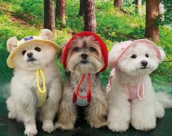 Outside Cooling Bucket Hat | Dog Hat | Dog Accessories | Puppy Accessories | Pet Accessory | Dog Fashion | Dog Apparel | Pet Clothing