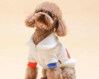 Fleece Zip Up Jumper Jacket | Dog Fleece Jacket | Dog Clothes | Dog Clothing | Puppy Clothes | Jacket for Small Dog, Medium Dog|Puppy Jacket