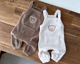 Baby Bear Fleece All-in-one | Dog, Puppy Jumpsuit | Dog, Puppy All-in-one | Dog, Puppy Clothes | Dog, Puppy Clothing | Pet Clothes |Dog Tops