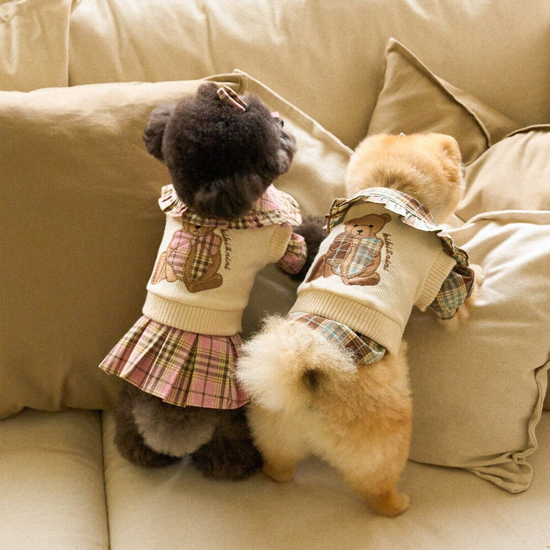 Brownie Knit Vest Sweater Dog Sweater Tops Dog Clothes Etsy