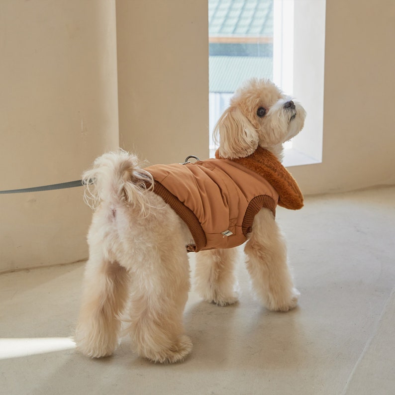 Dog Puffer Jacket Favorite Harness Puffer Jacket Dog Etsy