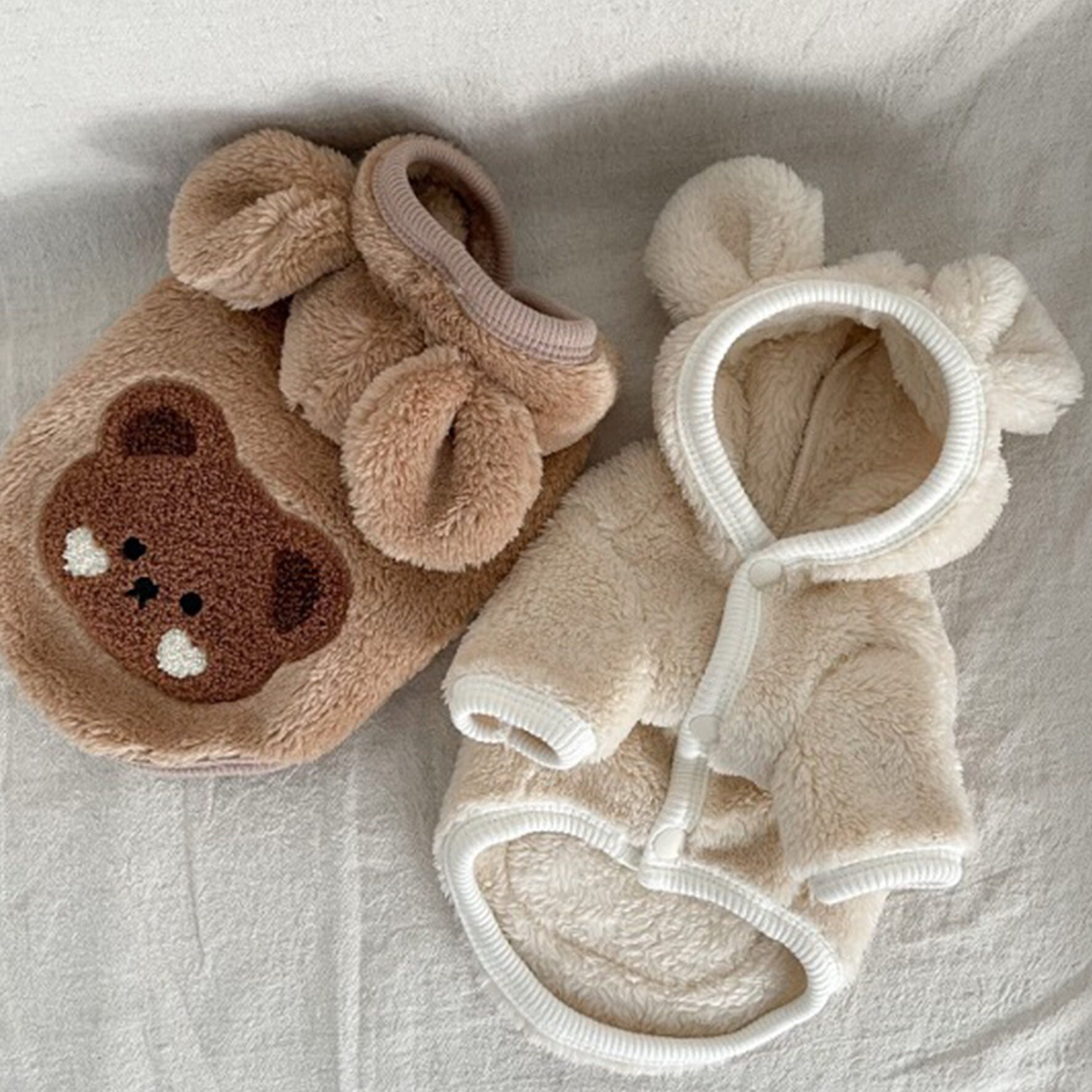 Dog Fleece Jacket My Bear Fleece Hoodie Jacket Dog Clothes Etsy