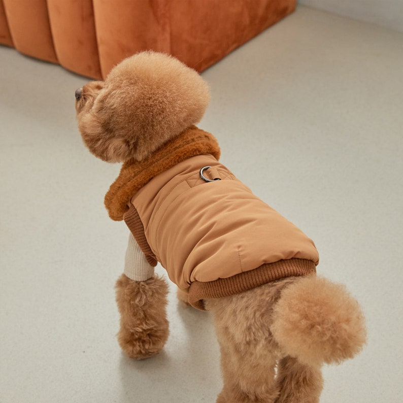 Dog Puffer Jacket Favorite Harness Puffer Jacket Dog Etsy