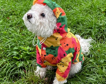 Dog Rain Jumpsuit | Dog Raincoat Jacket | Raincoat for Dog | Dog Rain Suit | Dog, Puppy Clothes | Dog Clothing | Waterproof Jacket for Dog