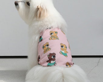 Hula Joy Bear Top(SM-3XL) | Dog Shirt Tops | Puppy Shirt Tops | Dog T-shirt | Clothes for Dog, Puppy | Dog, Puppy Clothing | Puppy Clothes