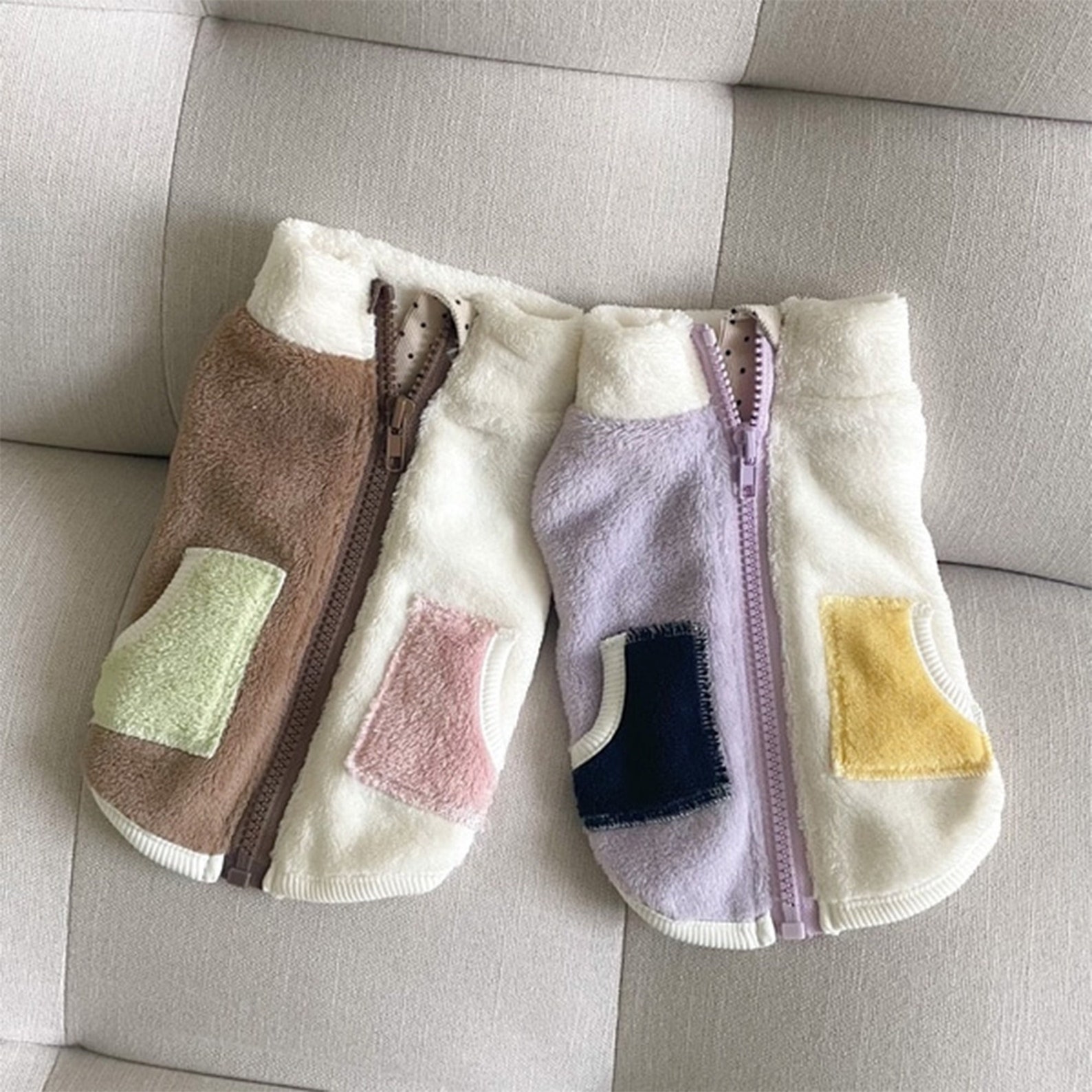 Dog Fleece Jacket Ice Cream Fleece Vest Jacket Dog Clothes Etsy