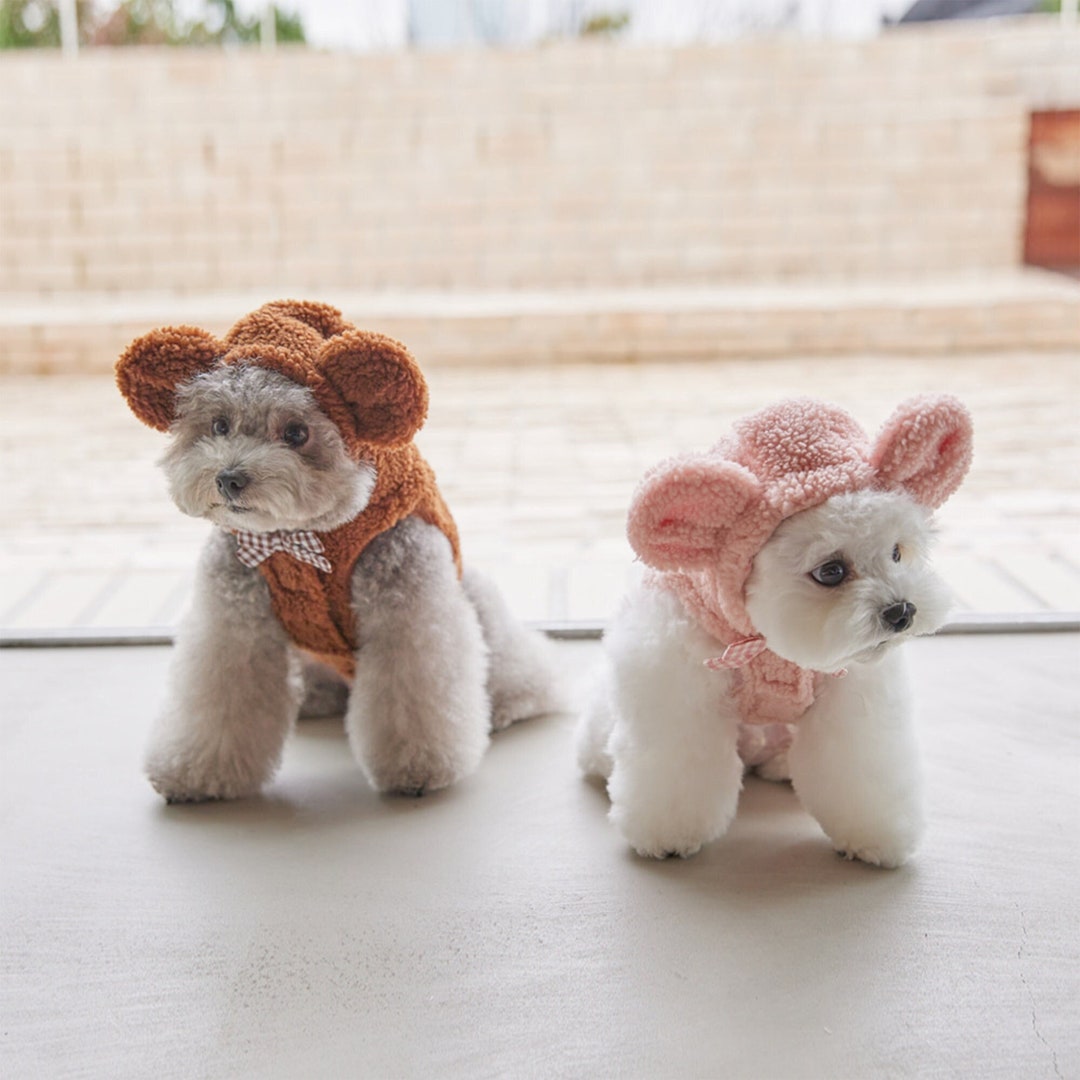 Dog Fleece Jacket My Bear Crop Vest Jacket Dog Clothes Etsy