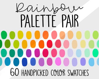 Rainbow Color Scheme Etsy