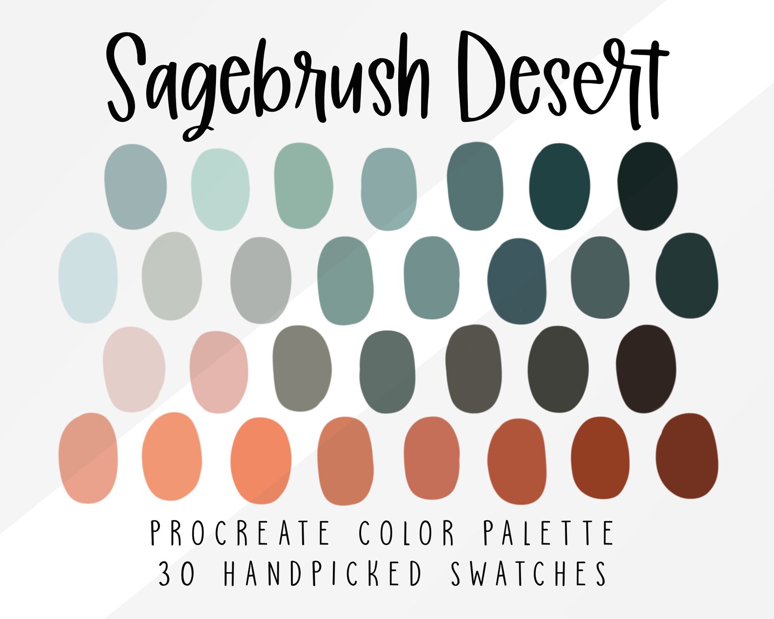 Sagebrush Desert Procreate Color Palette Color Swatches iPad | Etsy