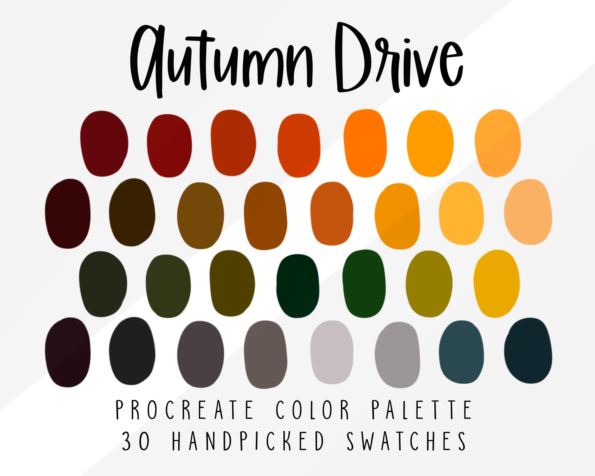 Fall Color Palette Bundle Procreate Color Palette Ipad - Etsy