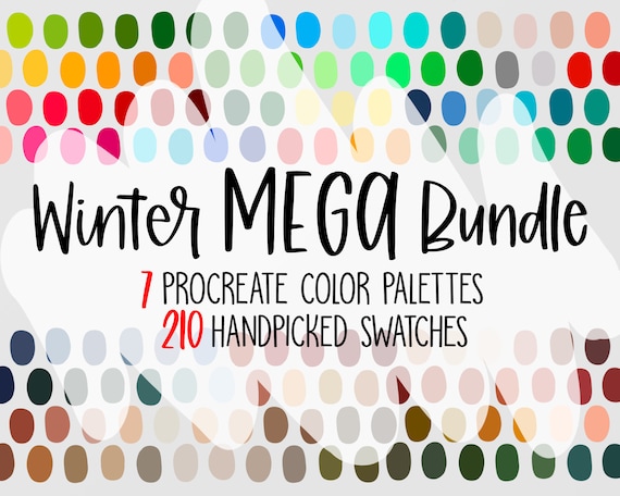 Download Winter Mega Palette Bundle Procreate Color Palette Ipad Etsy