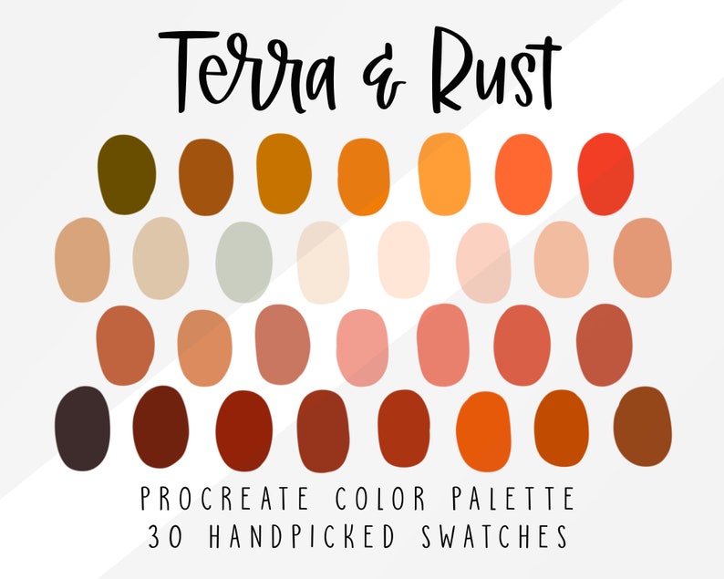 Boho Palette Procreate Color Palette Pair Ipad Procreate | Etsy