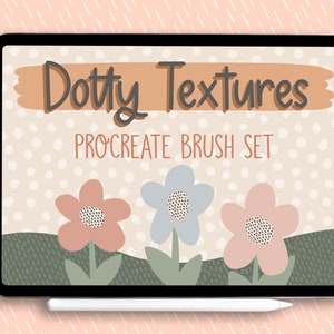 Texture Procreate Brush Set, Procreate Stamps, Seamless Pattern Brush, iPad Procreate Tools