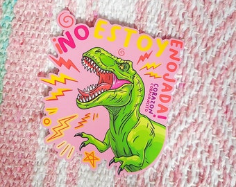 Mexican Stickers, Latina Stickers, No Estoy Enojada, laptop stickers, hydro flask stickers, Mexican Sticker, Latina Sticker, Latina Owned,