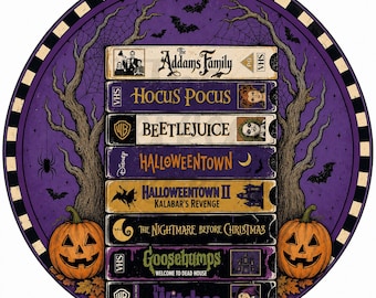 Nostalgia Movies Wreath Sign, Halloween Wreath Sign Decor, UV-Coated Metal Sign