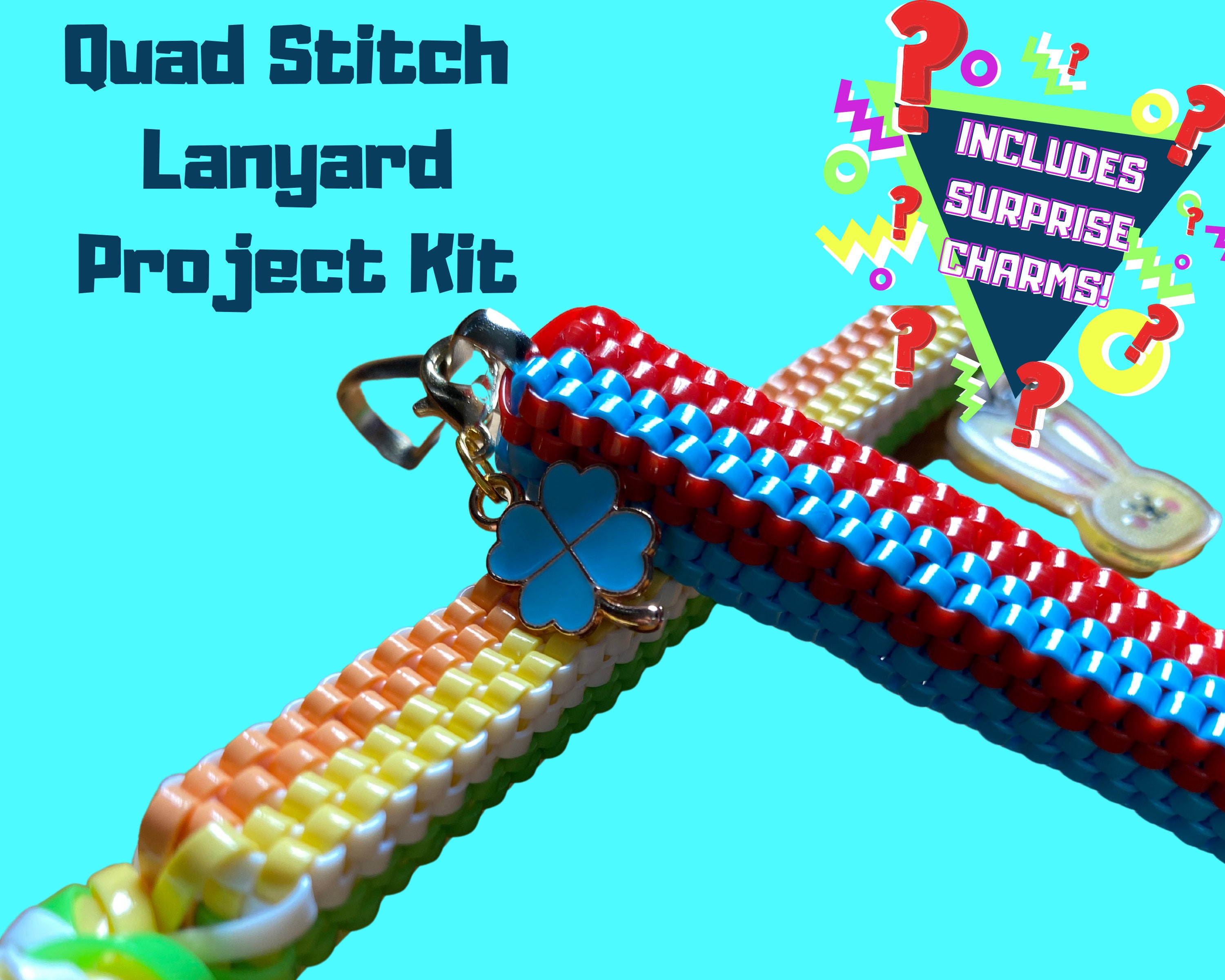 Craft Kit Quad Stitch Scoubidou Lanyard Gimp Zipper Etsy