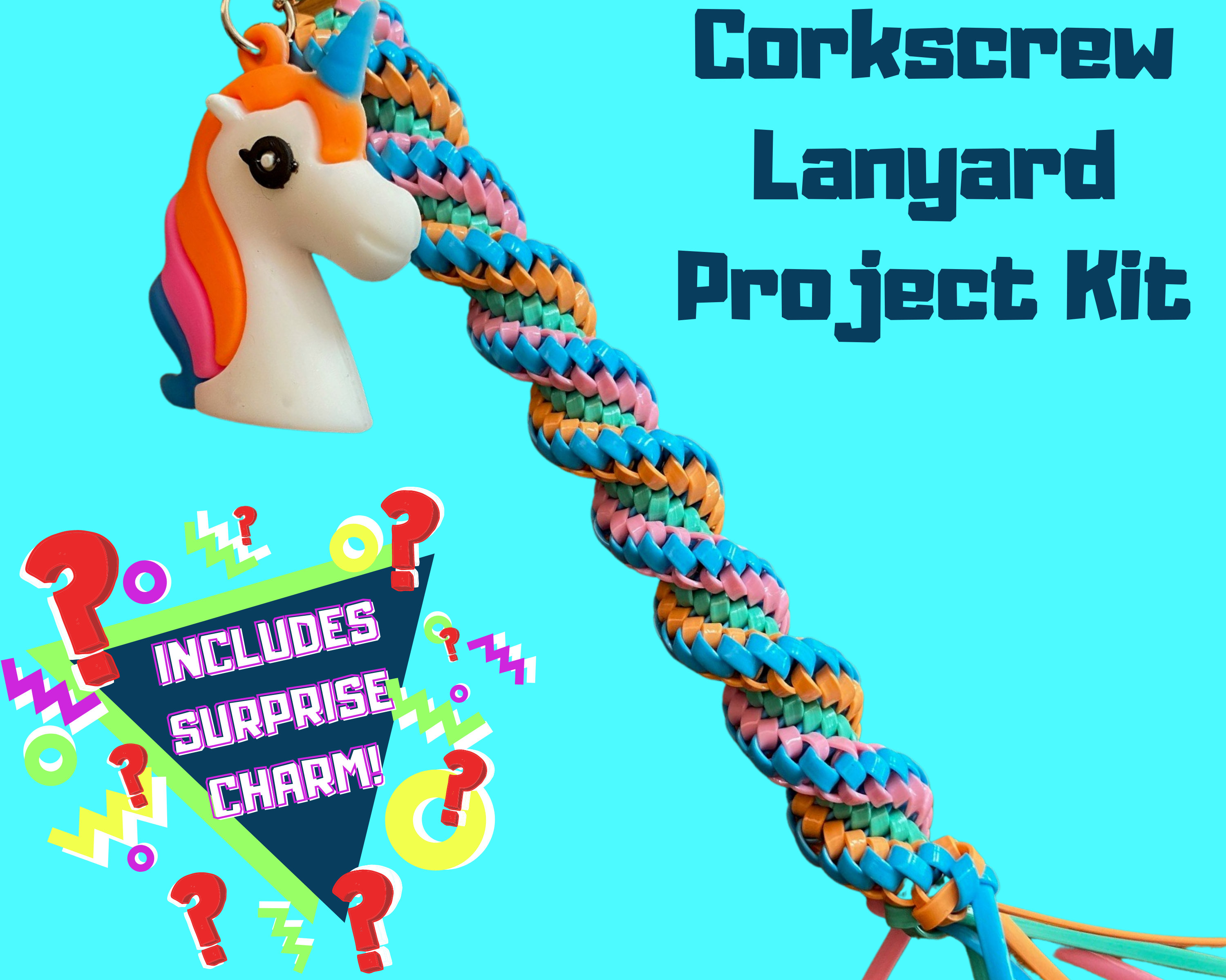 Corkscrew Lanyard Kit Scoubidou Lanyard Gimp Zipper Etsy