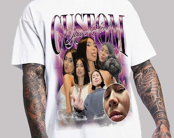 Camiseta de rap pirata personalizada, camiseta personalizada con gráfico vintage de los años 90 de tu novia y novio, camisa con foto personalizada, PERSONALIZA tu propia idea pirata aquí