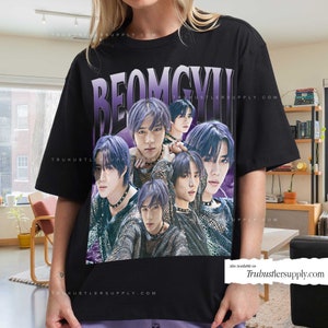 Vintage Beomgyu Graphic Shirt, Beomgyu Kpop Bootleg Shirt, Beomgyu Retro T Shirt, Limited Kpop Shirt for her Birthday, Kpop Merch For Gift