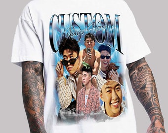 Camiseta personalizada Bootleg Rap Bella Canvas, foto personalizada - camiseta gráfica vintage de los años 90, camisa con foto personalizada, PERSONALIZA tu propia idea pirata aquí