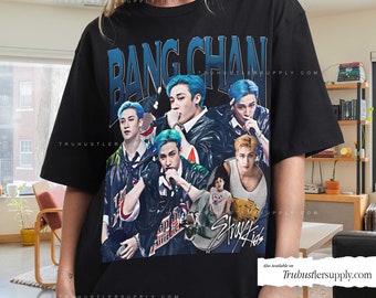 chemise graphique vintage pour enfants errants Bang Chan, t-shirt rétro Bang Chan, chemise bootleg Bang Chan Kpop, chemise Kpop vintage pour son anniversaire