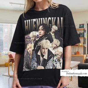 Vintage Hueningkai Graphic Shirt, Hueningkai Kpop Bootleg Shirt, Hueningkai Retro T Shirt, Kpop Shirt for her Birthday, Kpop Merch For Gift