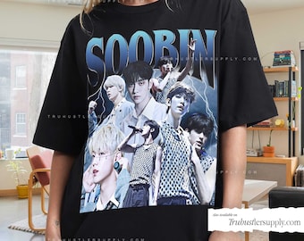 Vintage Soobin Graphic Shirt, Soobin Retro T Shirt, Soobin Kpop Bootleg Shirt, Limited Kpop Shirt for her Birthday, Kpop Merch For Gift