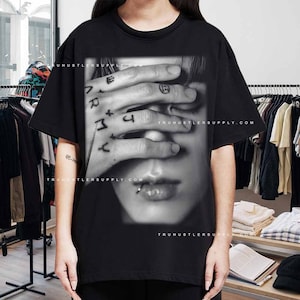 jungkook covering eyes shirt tee vintage kpop fans gift Kpop tshirt tee Vintage