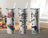 Sewing Quilting Crafting png, Crafting each day keeps the crazy away, Skinny Tumbler wrap 20 oz PNG, Digital download, Sublimation png