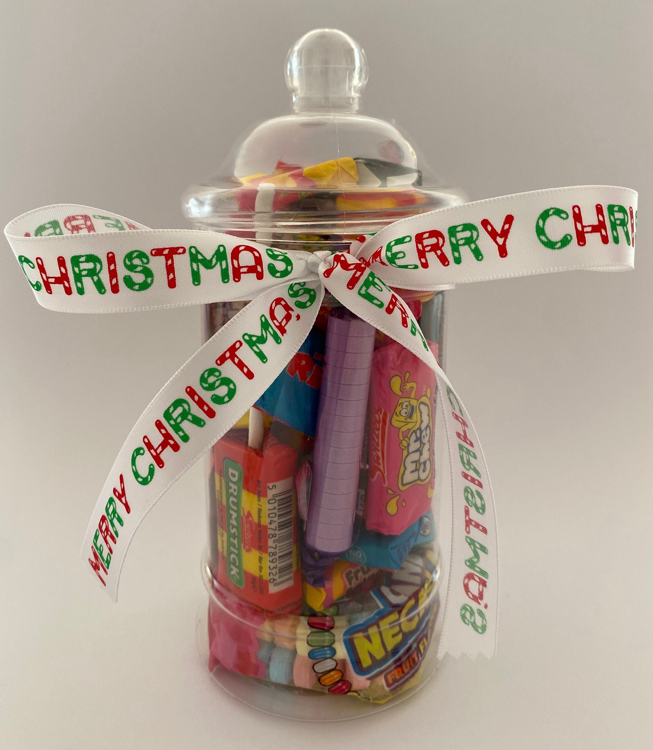 Christmas Sweets Gift Jar filled with Retro Sweets Unique Etsy