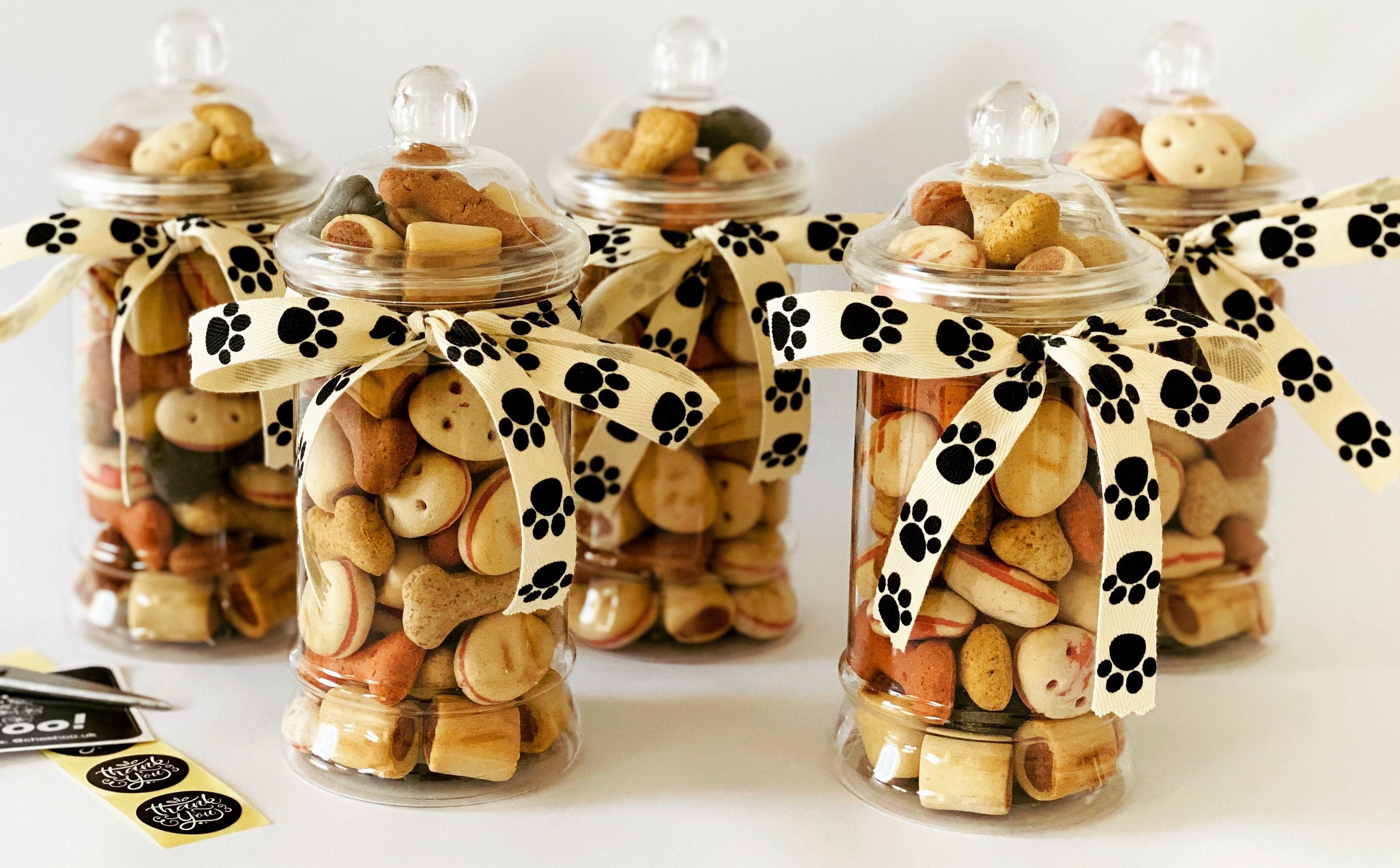 Dog Treat Gift Jar Personalised Dog Treats Jar Dog Etsy UK