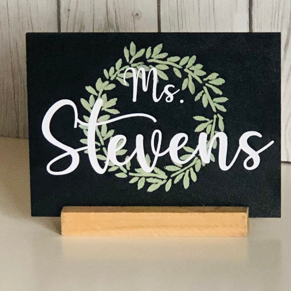 Chalkboard Name Etsy