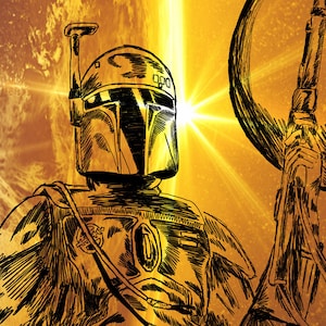 Digital Boba Fett Sketch- Digital Download Only