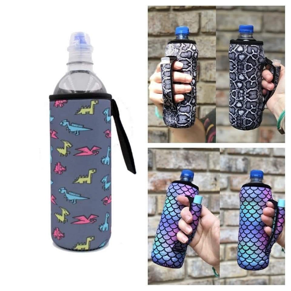 Personalized Water bottle Sleeve with handle and pocket Etsy
