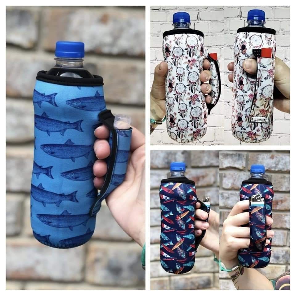 Personalized Water bottle Sleeve with handle and pocket Etsy