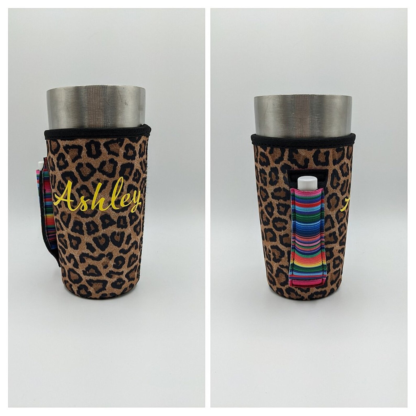 Personalized Tumbler Sleeve With Handle and Pocket Etsy UK