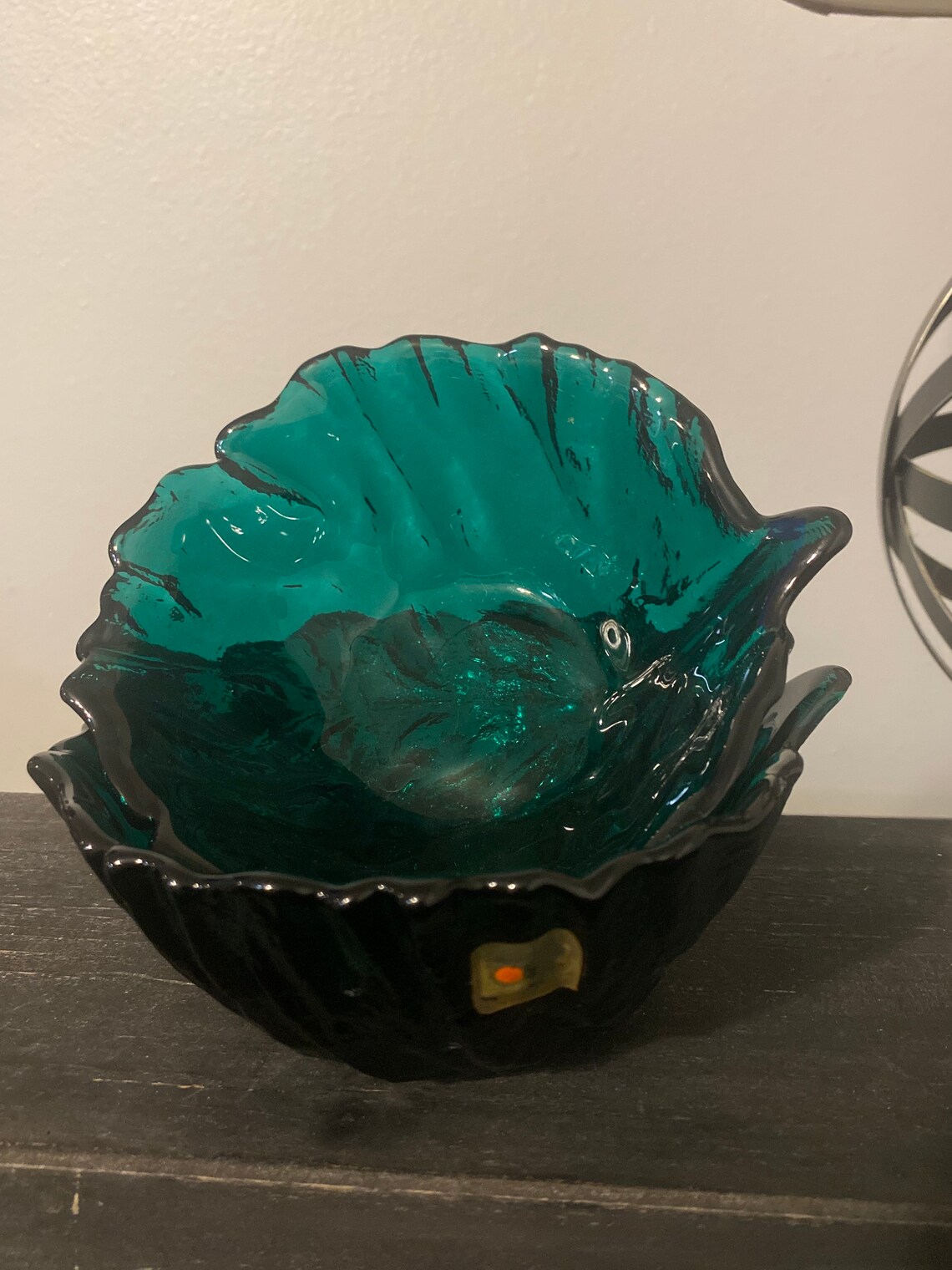 Blenko Cabbage/lettuce Leaf Salad Bowls Set of 2 Etsy