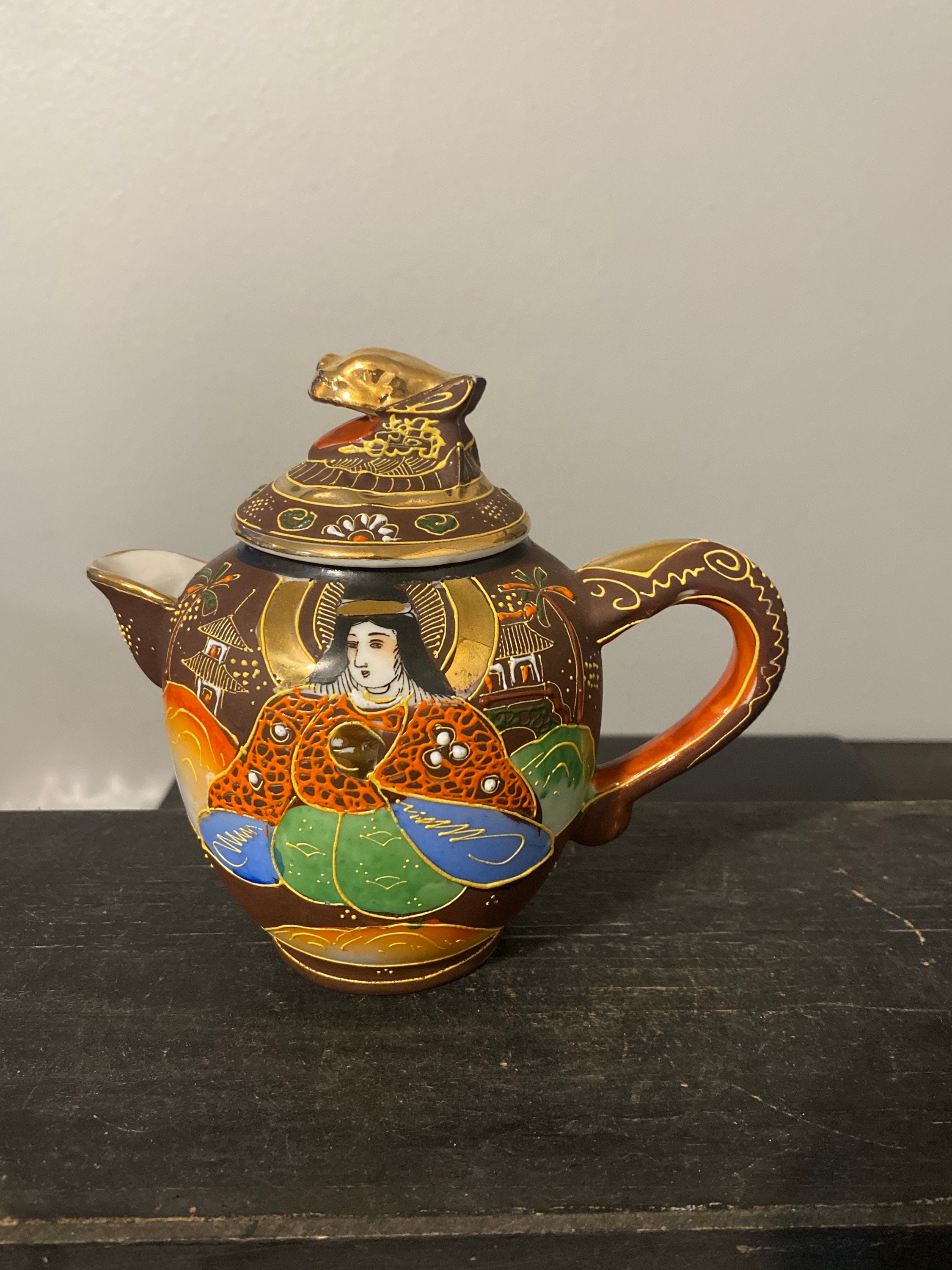Moriyama Moriage Satsuma Dragonware Creamer Pitcher Etsy