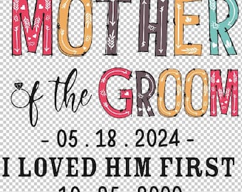 By Robertmiab -  Custom date Mother Of The Groom mother&#39;s day Svg, Custom date Mother Day Svg, Mom Svg