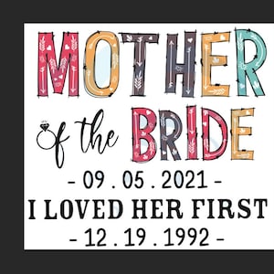 By Robertmiab Custom Mother Of The Bride September 5Th 2021 Svg, Custom Mother Day Svg, Mom Svg image 2