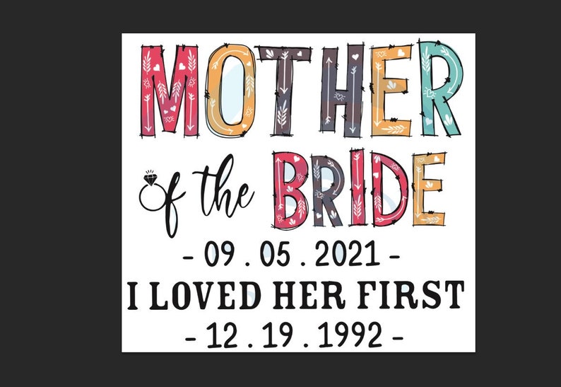 By Robertmiab Custom Mother Of The Bride September 5Th 2021 Svg, Custom Mother Day Svg, Mom Svg image 2