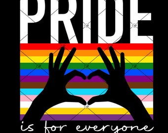 Pride is For Everyone Svg, Rainbow Pride Flag Svg, Pride Month 2024 Svg, L.G.B.T Pride Month Svg, Rainbow Flag Svg, Pride Svg