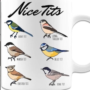Kaffemugg 310-470 ml | #Snälla#Tits Fågelspråk Fågelskådarmugg 310 ml te
