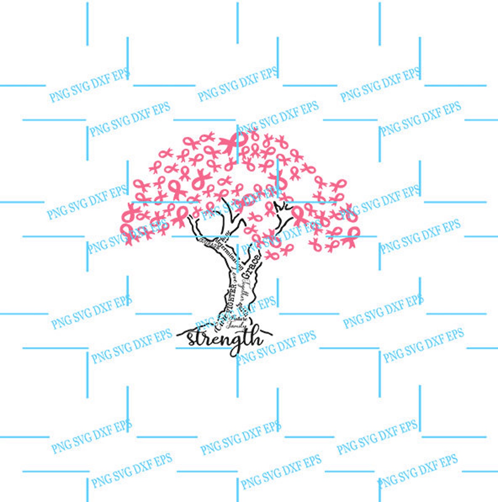 By Robertmiab - Pink Rib Bon Tree SVG Cancer Tree 2022 HALLOWEEN SVG ...