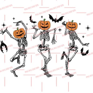 Von Robertmiab - Tanzende SKeLetOns svg Kürbis-Kopf svg 2022 HALLOWEEN SVG / Frohe Weihnacht-Svg, Xmas-Svg