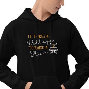 Actor Hoodie for Men It Takes a Village Motivational Cozy Gift for Agents and Managers