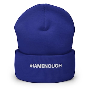 IAMENOUGH Embroidered Self-love Positivity Cuffed Beanie - Etsy