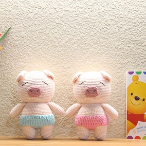 Crochet Pig Amigurumi: Handmade Stuffed Animal Toy